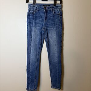 Tinseltown Women's Blue Skinny Cotton Blend Stretch Jeans, Size 0/24 Inseam